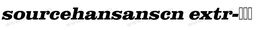 sourcehansanscn extr字体转换